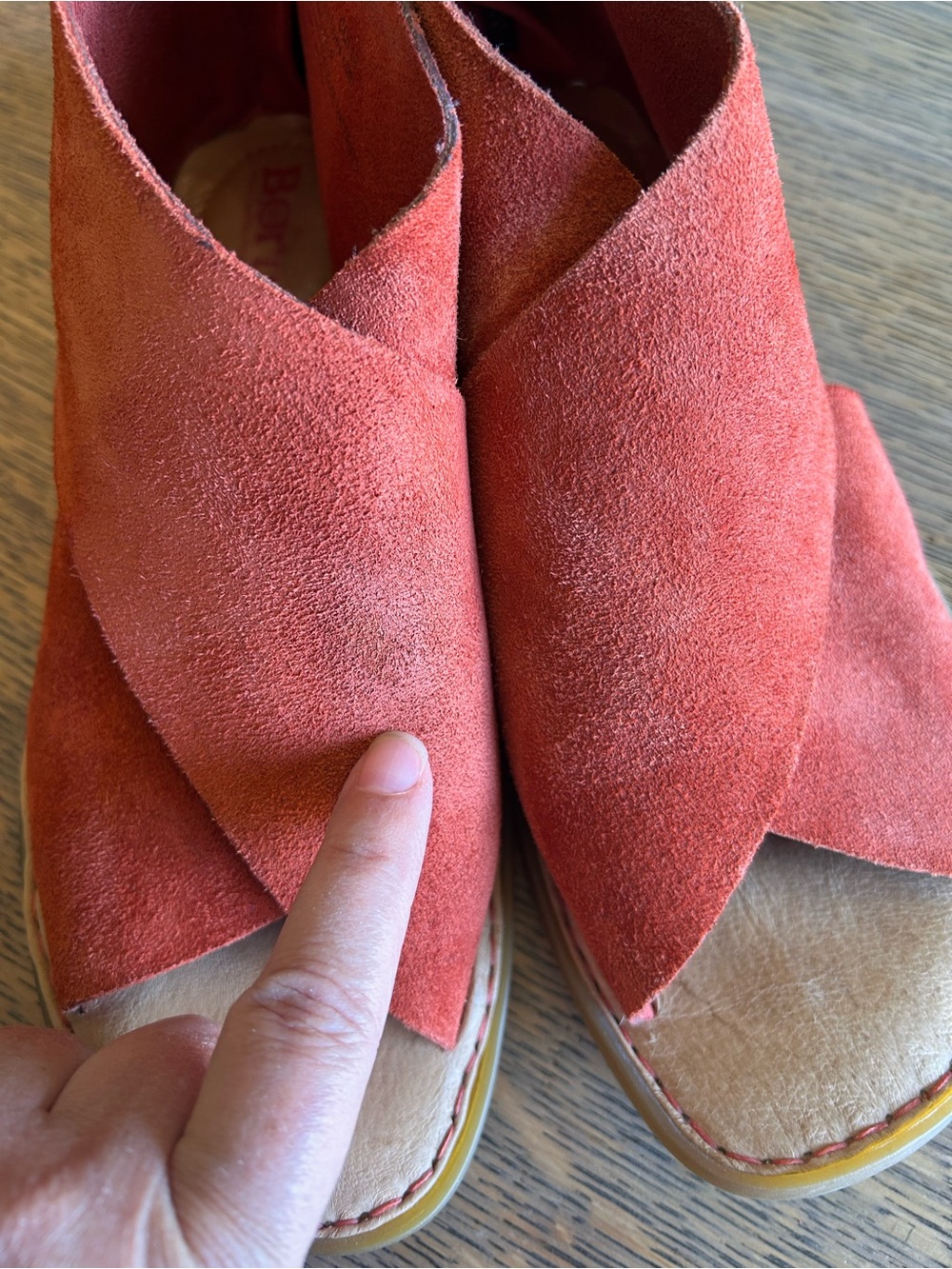 Born Women's Sandals in Rust Red - Picture 9 of 9